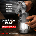 LINTERNA SOLAR CON VENTILADOR 5 EN 1